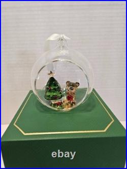Swarovski 5533942 Joyful Christmas Scene Ball Ornament Crystal Tree Bear NIB Swarovski 5533942 Joyful Christmas Scene Ball Ornament Crystal Tree Bear NIB
