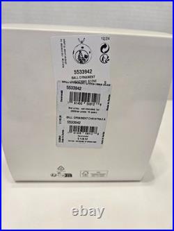 Swarovski 5533942 Joyful Christmas Scene Ball Ornament Crystal Tree Bear NIB