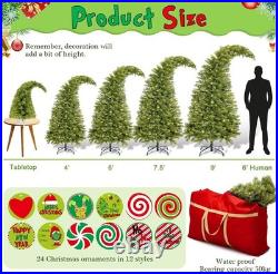 Syhood 9FT Whimsical Bendable Artificial Christmas Tree with Ornaments and Bag G Syhood 9FT Whimsical Bendable Artificial Christmas Tree with Ornaments and Bag G