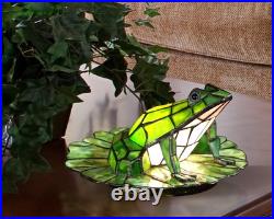 TA101231 Frog Lily Accent Lamp, 7.50x12.00x12.00, Green