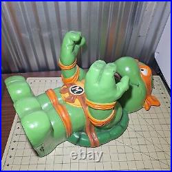 TMNT RARE Michelangelo Halloween Candy Dish Holder 21 Inches Tall NO DISH