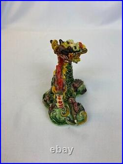 Taiwanese Pottery 1990's Dragon Statue