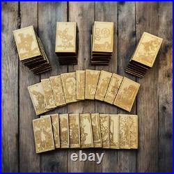 Tarot Deck Wood Cards Set of 78 Raw Wood 2x3in each