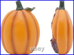 Thanksgiving Pumpkin Decor, 7.5 Inch Polyresin Pumpkin Figurine Harvest Gift Fal Thanksgiving Pumpkin Decor, 7.5 Inch Polyresin Pumpkin Figurine Harvest Gift Fal