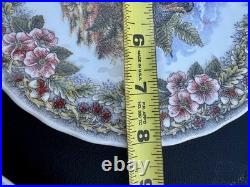 Thanksgiving Set Of 12 10 Dinner Plates & 12 8 Salad/desert Mott Factory Set