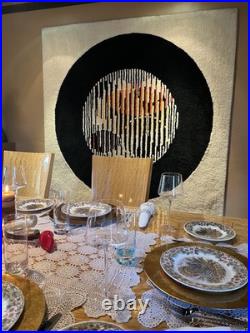 Thanksgiving Set Of 12 10 Dinner Plates & 12 8 Salad/desert Mott Factory Set