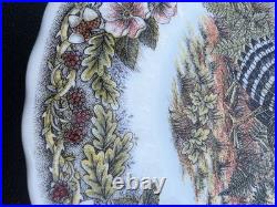 Thanksgiving Set Of 12 10 Dinner Plates & 12 8 Salad/desert Mott Factory Set