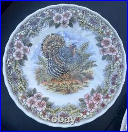 Thanksgiving Set Of 12 10 Dinner Plates & 12 8 Salad/desert Mott Factory Set