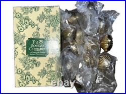 The Bombay Company 12 Solid Brass Shell Vintage Place Card Holders