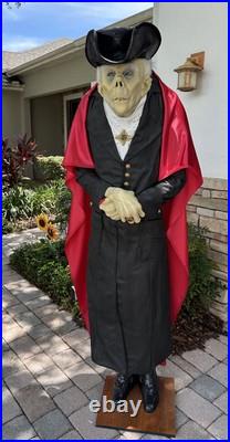 The Count Dracula life size prop Halloween Eyes Light statue vampire prop 6ft