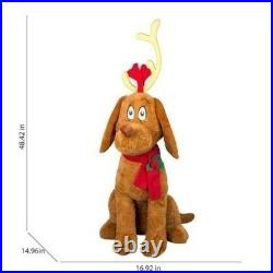 The Grinch Max 4ft Musical Animatronic Christmas Decor Plush