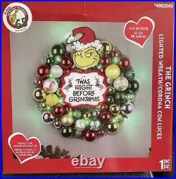 The Grinch Wreath 17-in Lighted