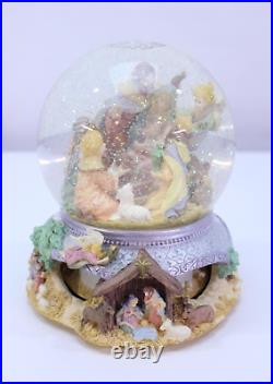 The San Francisco Music Box Company Snow Globe Christmas Nativity O Holy Night
