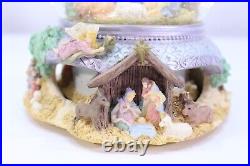 The San Francisco Music Box Company Snow Globe Christmas Nativity O Holy Night