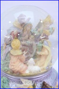 The San Francisco Music Box Company Snow Globe Christmas Nativity O Holy Night