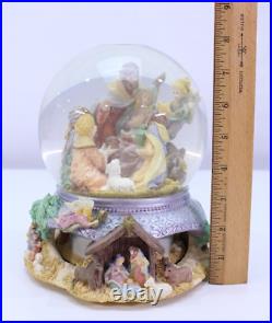 The San Francisco Music Box Company Snow Globe Christmas Nativity O Holy Night