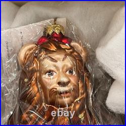 The Wizard of Oz Christopher Radko Cowardly Lion Christmas Ornament NIB RARE