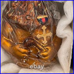 The Wizard of Oz Christopher Radko Cowardly Lion Christmas Ornament NIB RARE
