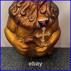 The Wizard of Oz Christopher Radko Cowardly Lion Christmas Ornament RARE