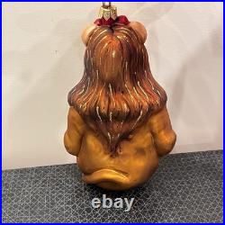 The Wizard of Oz Christopher Radko Cowardly Lion Christmas Ornament RARE