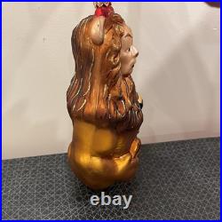 The Wizard of Oz Christopher Radko Cowardly Lion Christmas Ornament RARE
