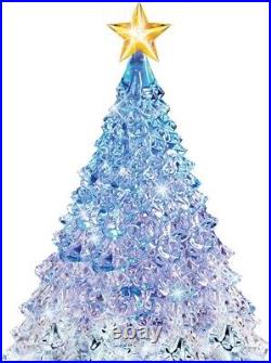 Thomas Kinkade Reflections of Christmas Crystal Tree withLights & Motion New