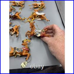 Thomas Kinkade Sugar Plum Reindeer Ornament Collection 13 Ashton Drake new box