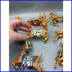 Thomas Kinkade Sugar Plum Reindeer Ornament Collection 13 Ashton Drake new box