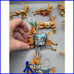 Thomas Kinkade Sugar Plum Reindeer Ornament Collection 13 Ashton Drake new box