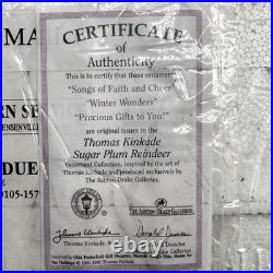 Thomas Kinkade Sugar Plum Reindeer Ornament Collection 13 Ashton Drake new box