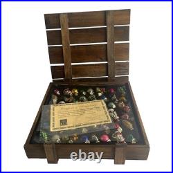 Thomas Pacconi Classics 40pc Miniature Christmas Ornaments Wooden Crate & COA