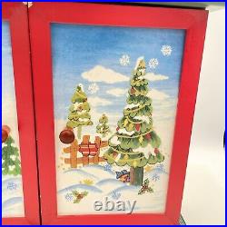 Thomas Pacconi Wood 2003 Christmas Advent Calendar With Tree & Ornaments