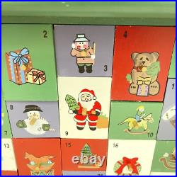 Thomas Pacconi Wood 2003 Christmas Advent Calendar With Tree & Ornaments