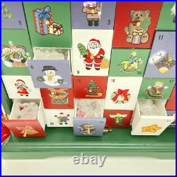 Thomas Pacconi Wood 2003 Christmas Advent Calendar With Tree & Ornaments