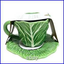 Threshold 10 fl oz Stoneware Spring Cabbage Easter Teacup & Saucer Set Of 8