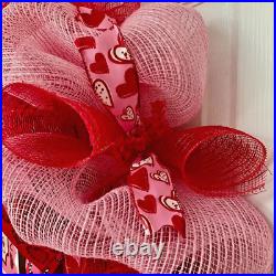 Ticket Good For Hugs and KIsses Valentine's Day Wreath Handmade
