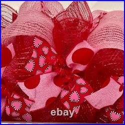 Ticket Good For Hugs and KIsses Valentine's Day Wreath Handmade