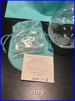 Tiffany & Co Glass Ornament Ball Bird Christmas Decoration