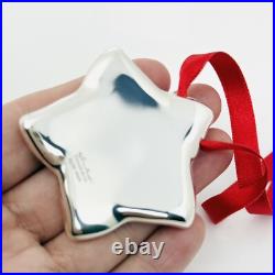 Tiffany & Co Silver Star Christmas Holiday Ornament by Elsa Peretti Size Large Tiffany & Co Silver Star Christmas Holiday Ornament by Elsa Peretti Size Large