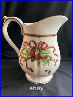 Tiffany Holiday Garland Christmas Ornamental Dinnerware Juice Pitcher