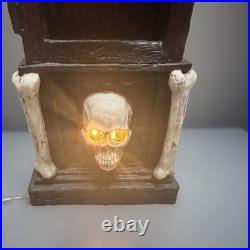 TikTok Martha Stewart 26 LED Skeleton Grandin Road Gothic Grandfather Clock