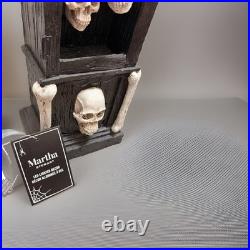 TikTok Martha Stewart 26 LED Skeleton Grandin Road Gothic Grandfather Clock