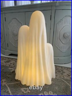 TikTok Viral 2025 Ghost Trio LED Halloween Statue NEW 32 Tall Cheesecloth
