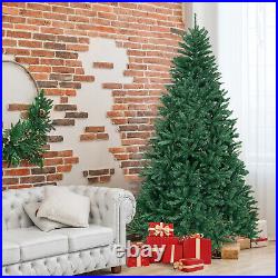 Topbuy 7.5' Unlit Douglas Full Fir 2254 Tips Hinged Artificial Christmas Tree