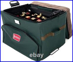 TreeKeeper Stack & LockT Green Christmas Ornament Storage Box TreeKeeper Stack & LockT Green Christmas Ornament Storage Box