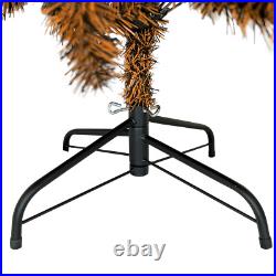 Tree Buddees Black and Orange Halloween / Fall Colored Christmas Tree 6ft Tall Tree Buddees Black and Orange Halloween / Fall Colored Christmas Tree 6ft Tall
