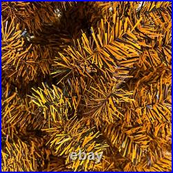 Tree Buddees Black and Orange Halloween / Fall Colored Christmas Tree 6ft Tall Tree Buddees Black and Orange Halloween / Fall Colored Christmas Tree 6ft Tall