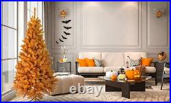 Tree Buddees Black and Orange Halloween / Fall Colored Christmas Tree 6ft Tall Tree Buddees Black and Orange Halloween / Fall Colored Christmas Tree 6ft Tall