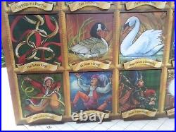 Twelve days of christmas wooden advent calender byers choice compartments art