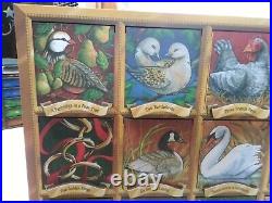 Twelve days of christmas wooden advent calender byers choice compartments art